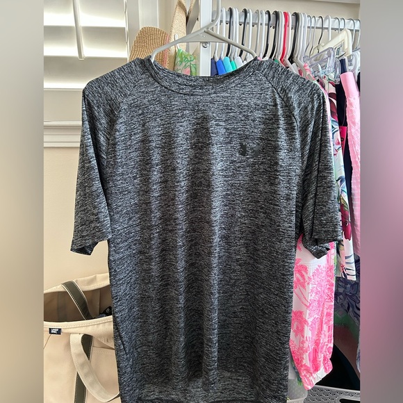 Under Armour Men's Heather Gray Short Sleeve Tech Tee - Picture 2 of 6